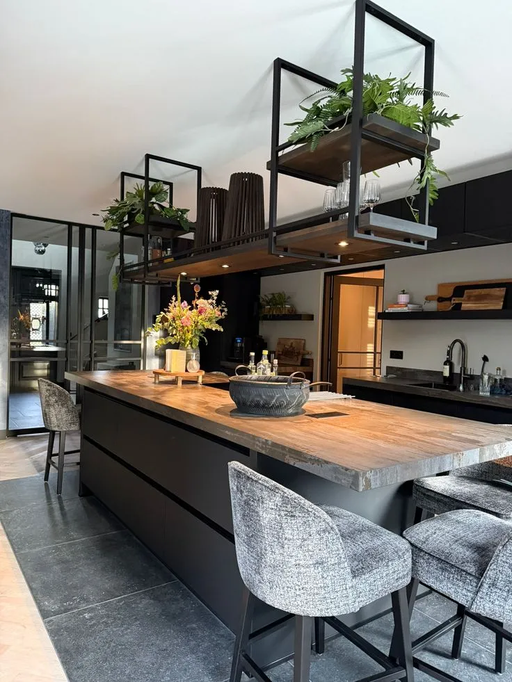 Plafondrek met glas